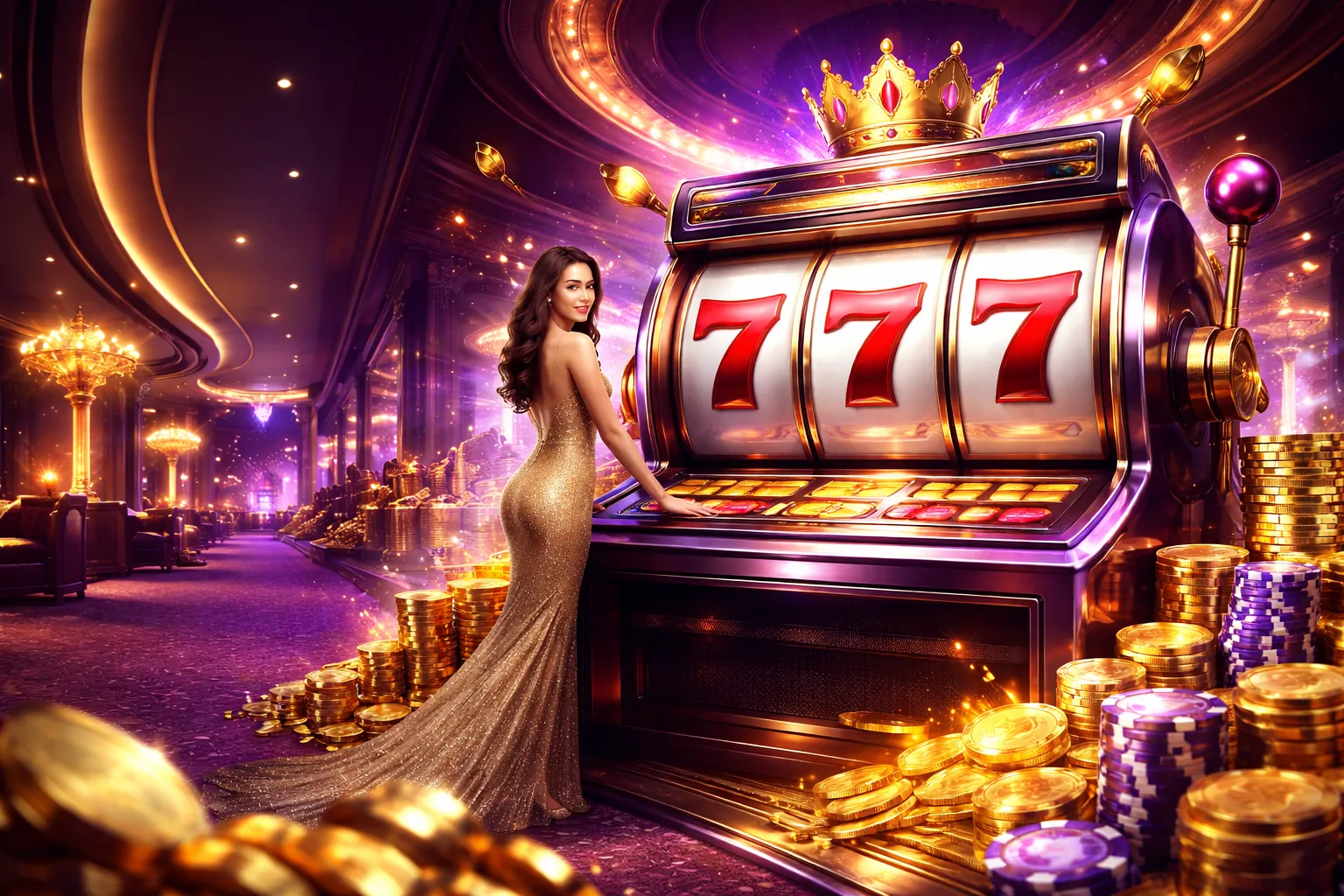 Hình ảnh chính Nổ Hũ Sanvip với các biểu tượng jackpot và vòng quay may mắn